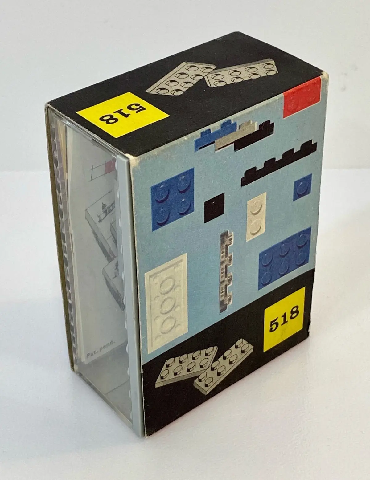 LEGO System 518 2 x 4 Plates (cardboard box version) set, image 2
