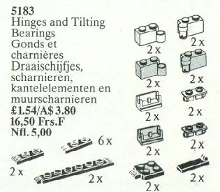 LEGO Service Packs 5183 Hinges and Tilting Bearings set