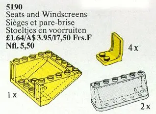 LEGO Service Packs 5190 Seats and Windscreens set