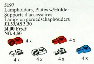 LEGO Service Packs 5197 Lamp Holders, Tool Holder Plates set