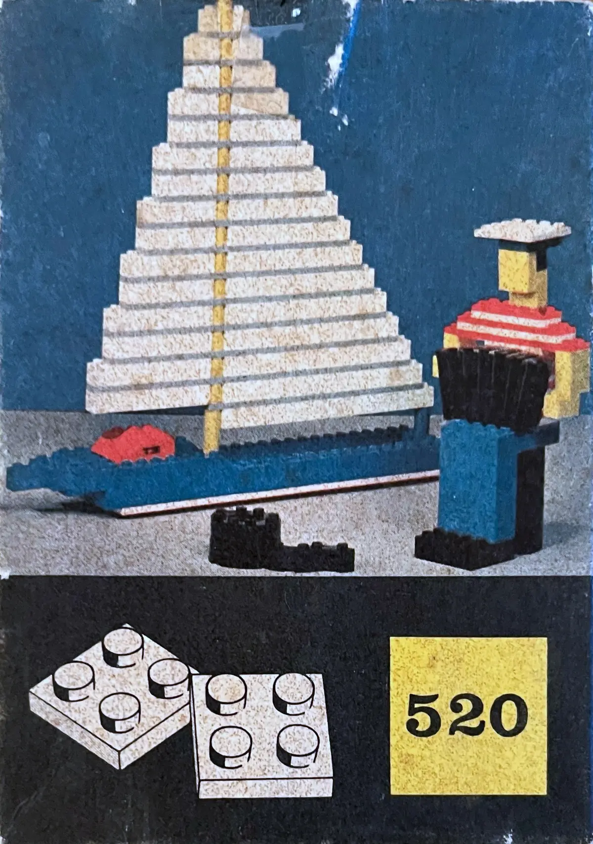 LEGO System 520 2 x 2 Plates (cardboard box version) set