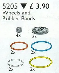 LEGO Service Packs 5205 Technic Wheels and Rubber Bands set