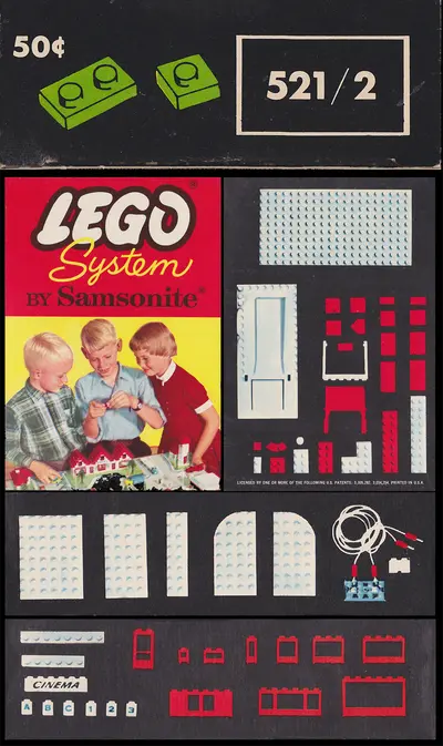 LEGO Samsonite 521_2 1 x 1 and 1 x 2 Plates set