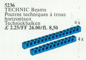 LEGO Service Packs 5236 8 Technic Beams Blue set