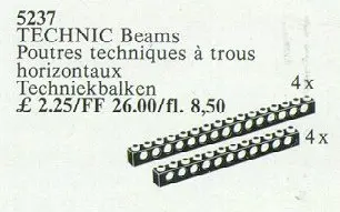 LEGO Service Packs 5237 8 Technic Beams Black set
