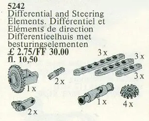 LEGO Service Packs 5242 Differential Housing and Steering Elements set