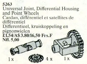 LEGO Service Packs 5263 Universal Joint, Differential Housing and Point Wheels set