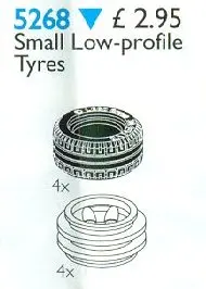 LEGO Service Packs 5268 Small Low Profile Tyres set