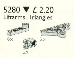 LEGO Service Packs 5280 Lift-Arms and Triangles set