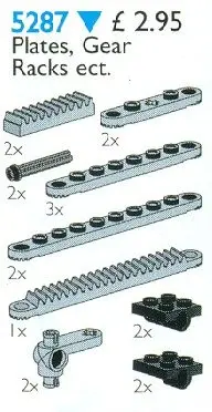 LEGO Service Packs 5287 Plates and Gear Racks set