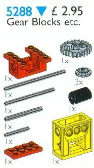 LEGO Service Packs 5288 Gear Blocks, Housings and Axles set