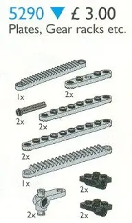 LEGO Service Packs 5290 Plates, Gear Racks set