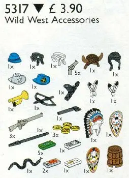 LEGO Service Packs 5317 Wild West Accessories set