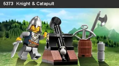 LEGO Castle 5373 Knight & Catapult set