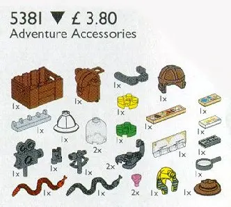 LEGO Service Packs 5381 Adventure Accessories set