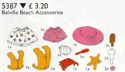 LEGO Service Packs 5387 Belville Beach Accessories set
