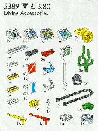 LEGO Service Packs 5389 Diving Accessories set