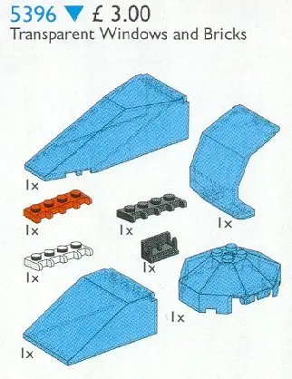 LEGO Service Packs 5396 Transparent Windows and Bricks set