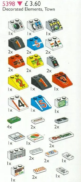 LEGO Service Packs 5398 Decorated Elements set