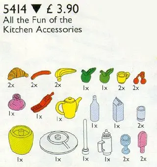 LEGO Service Packs 5414 LEGO Scala Crazy Cooking set