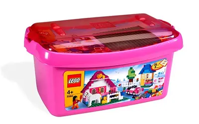 LEGO Bricks and More 5560 Large Pink Brick Box set, image 4