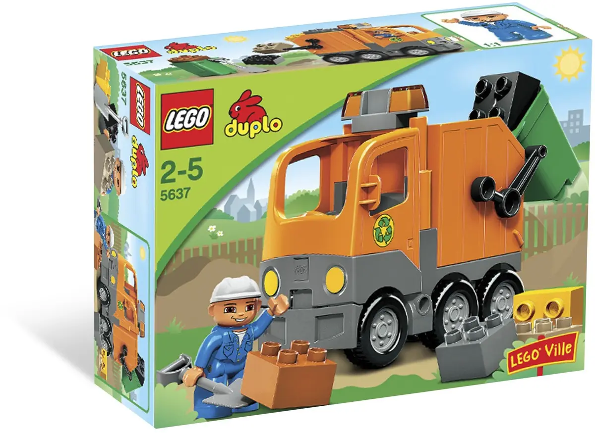 LEGO DUPLO 5637 Garbage Truck set, image 7