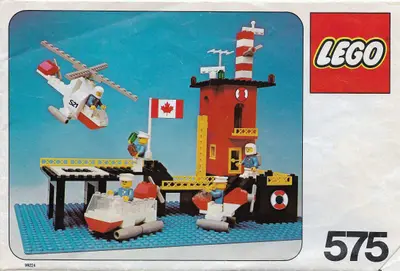 LEGO Town 575 Coast Guard Station (Canadian version) set
