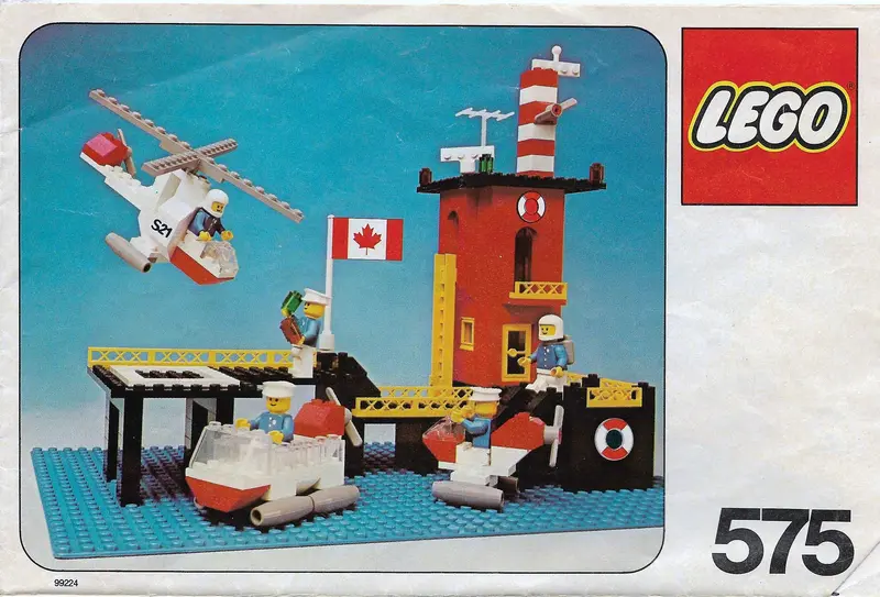 LEGO Town 575 Coast Guard Station (Canadian version) set