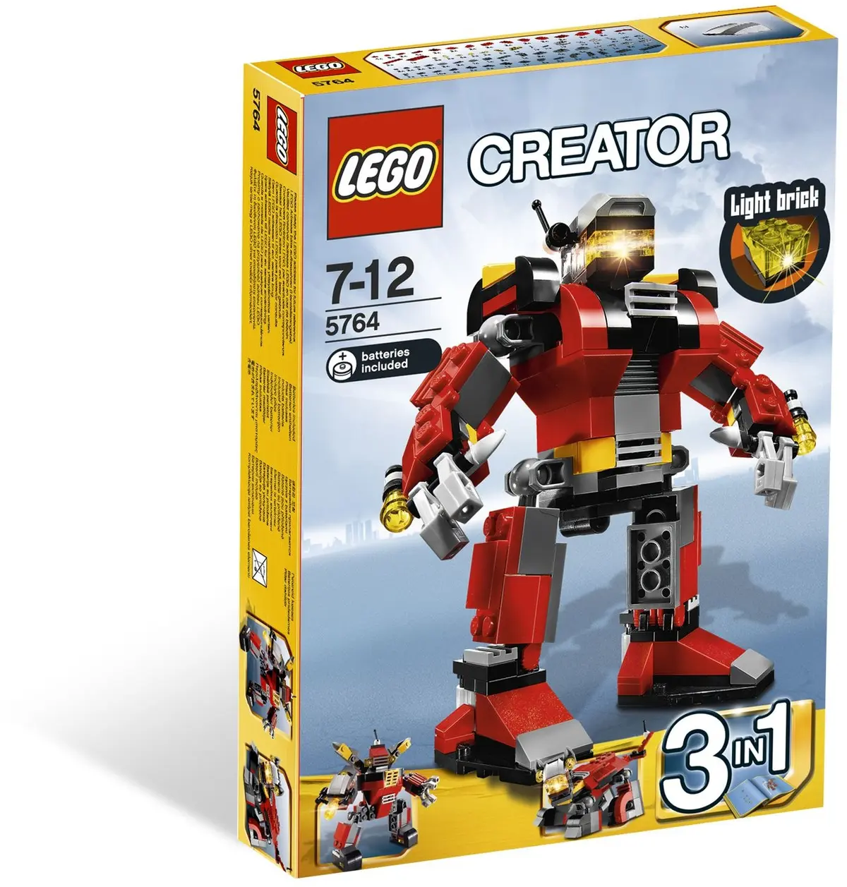 LEGO Creator 5764 Rescue Robot set, image 8
