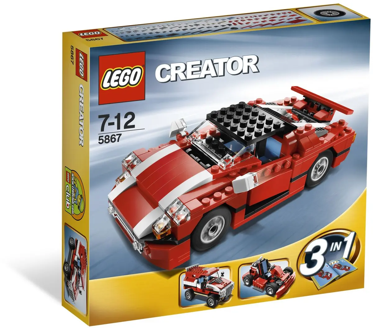 LEGO Creator 5867 Super Speedster set, image 7