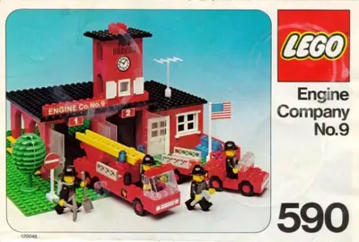 LEGO Town 590 Engine Co. No. 9 set
