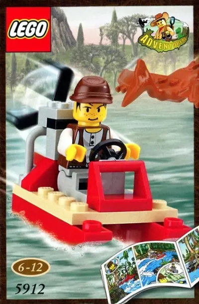 LEGO Adventurers 5912 Mike's Swamp Boat set, image 2