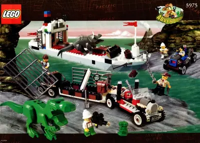 LEGO Adventurers 5975 T-Rex Transport set