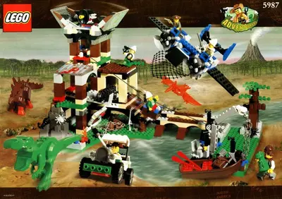 LEGO Adventurers 5987 Dino Research Compound set