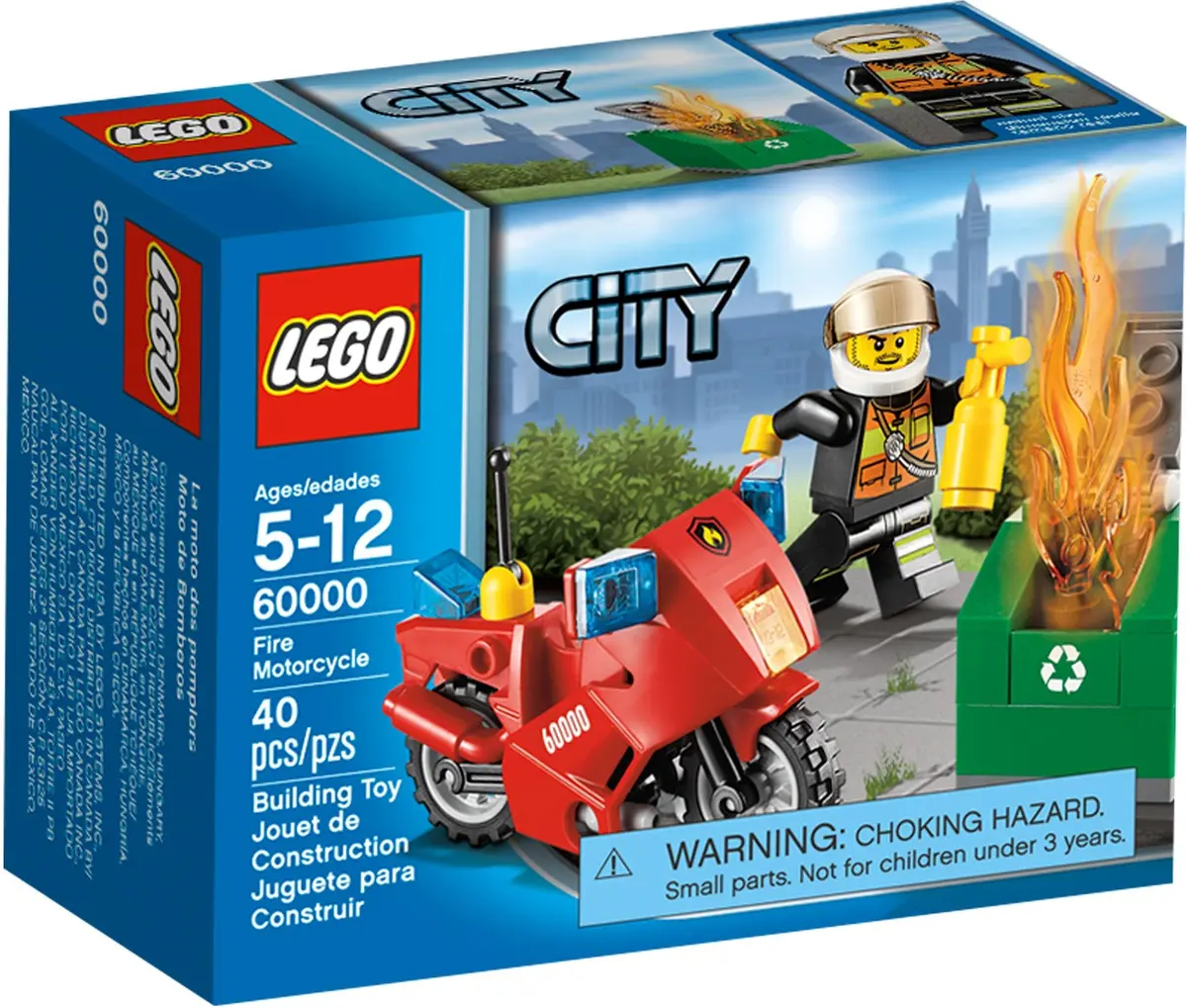 LEGO City 60000 Fire Motorcycle set, image 2