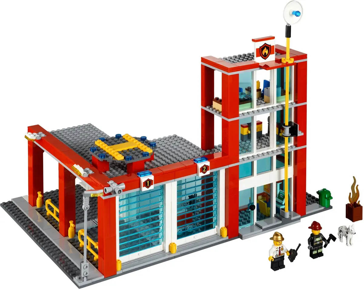 LEGO City 60004 Fire Station set, image 7