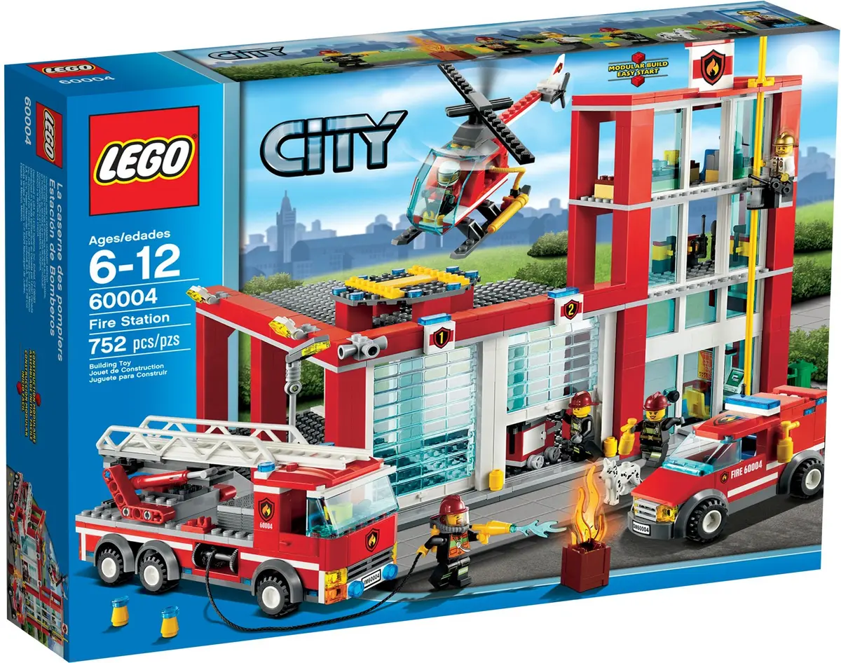 LEGO City 60004 Fire Station set, image 2