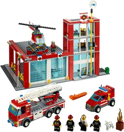 LEGO City 60004 Fire Station set