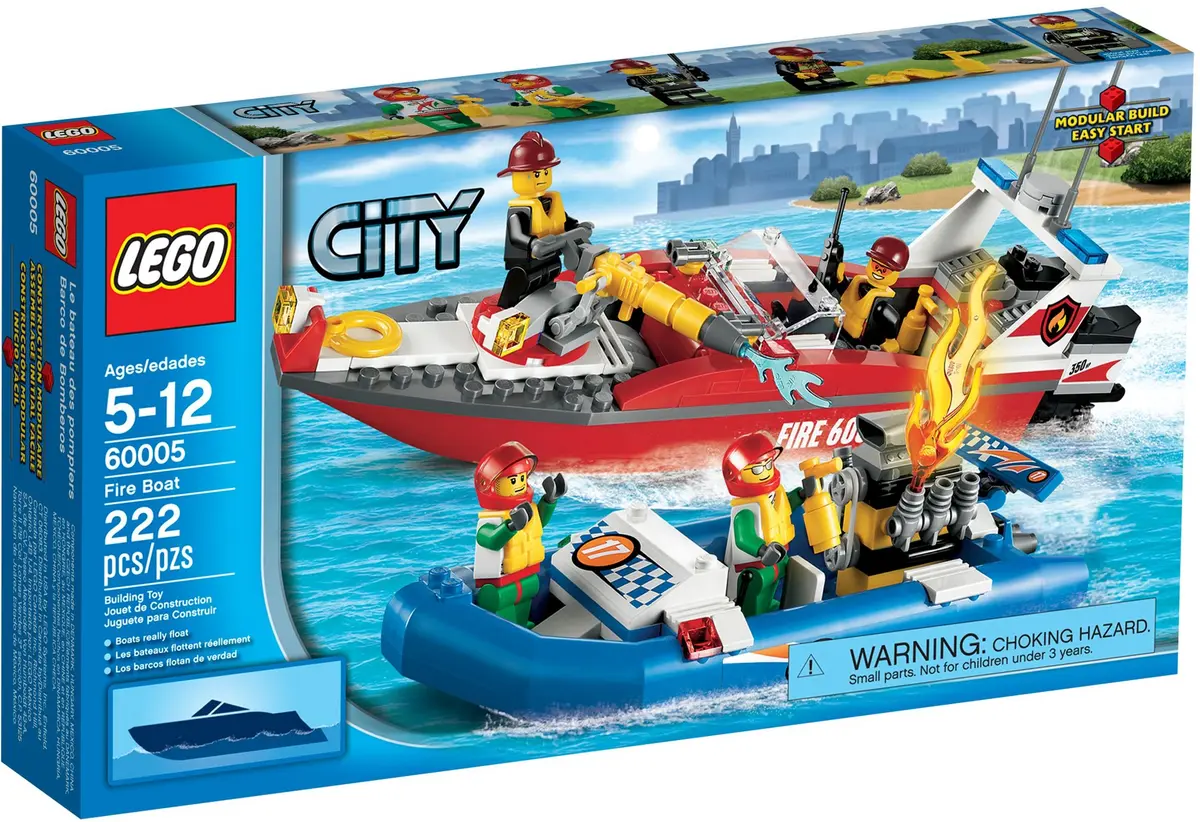 LEGO City 60005 Fire Boat set, image 2