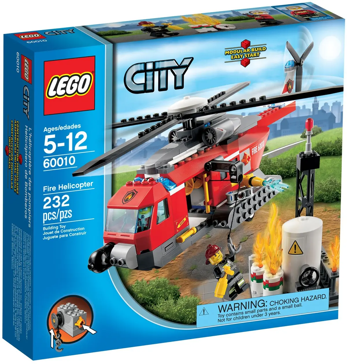 LEGO City 60010 Fire Helicopter set, image 2