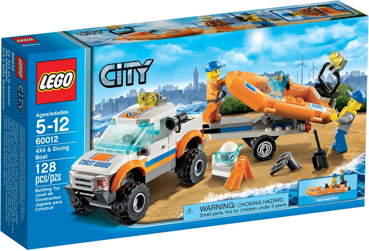 LEGO City 60012 Coast Guard 4x4 & Diving Boat set, image 2