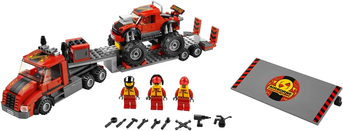 LEGO City 60027 Monster Truck Transporter set