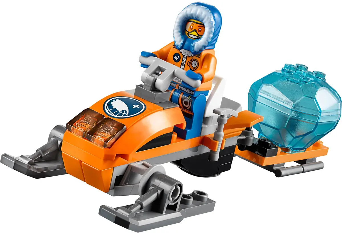 LEGO City 60032 Arctic Snowmobile set, image 3
