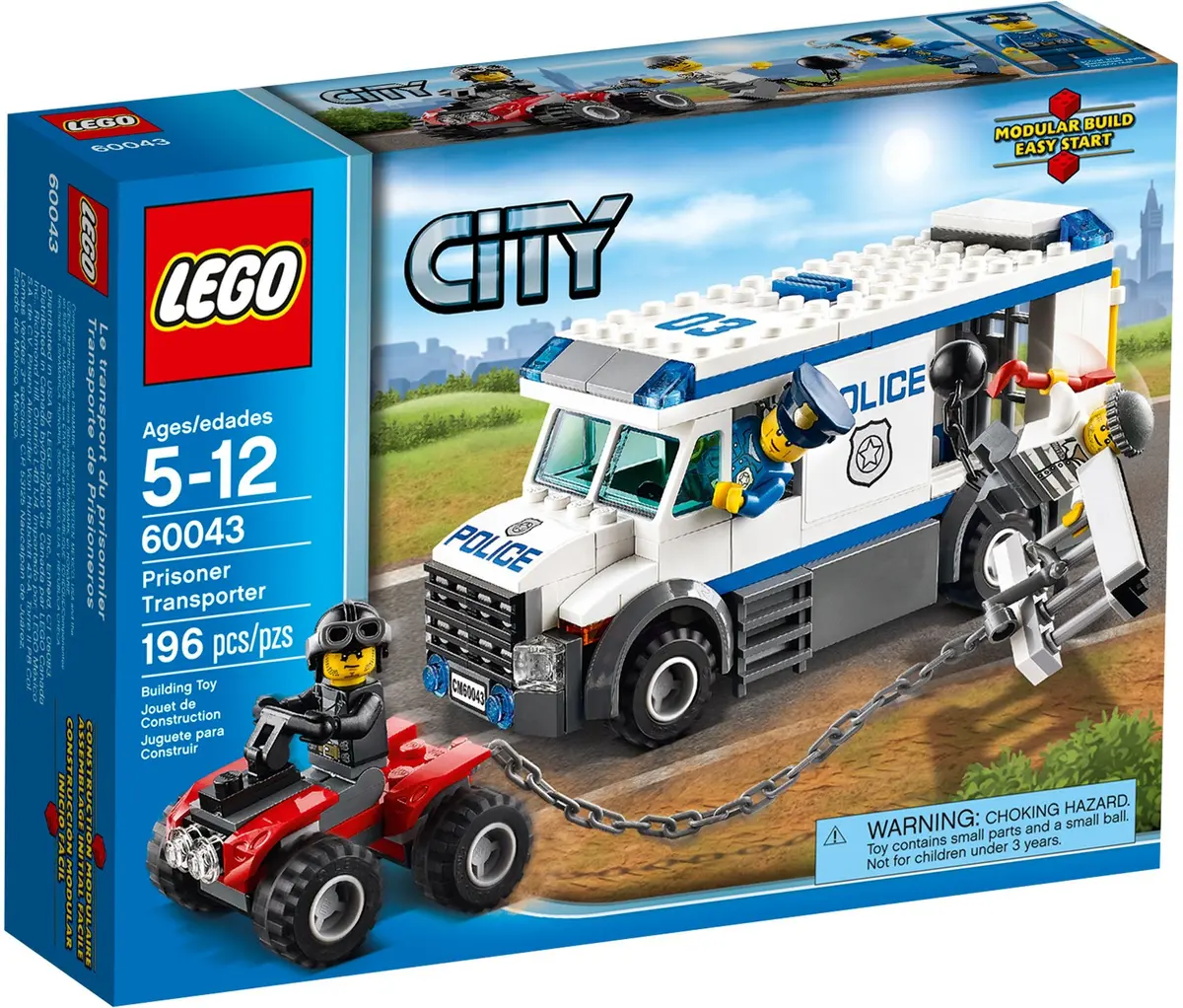 LEGO City 60043 Prisoner Transporter set, image 2