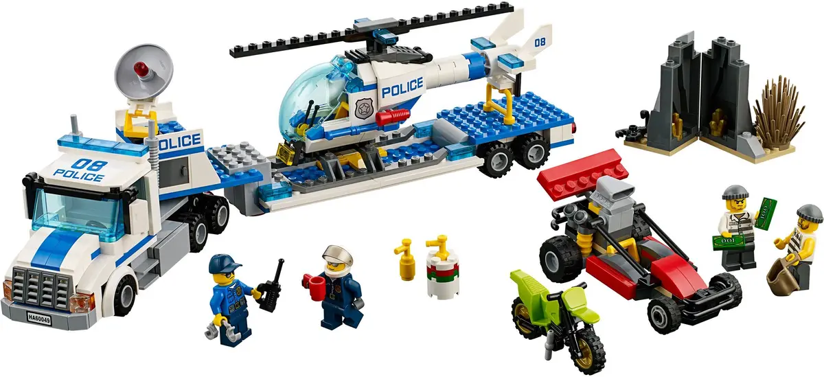 LEGO City 60049 Helicopter Transporter set