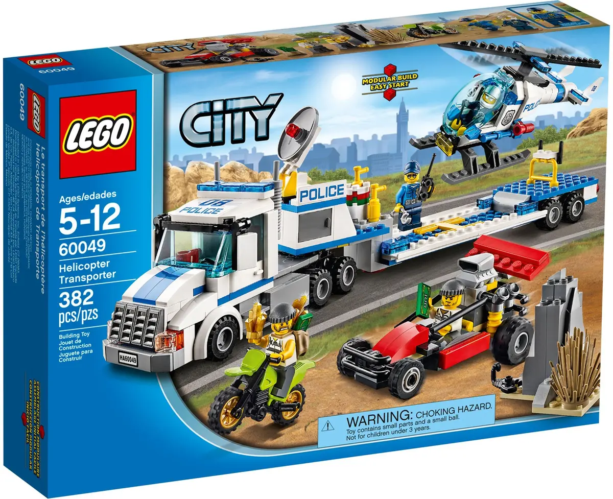 LEGO City 60049 Helicopter Transporter set, image 2