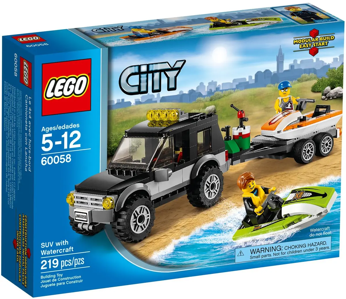 LEGO City 60058 SUV with Watercraft set, image 2