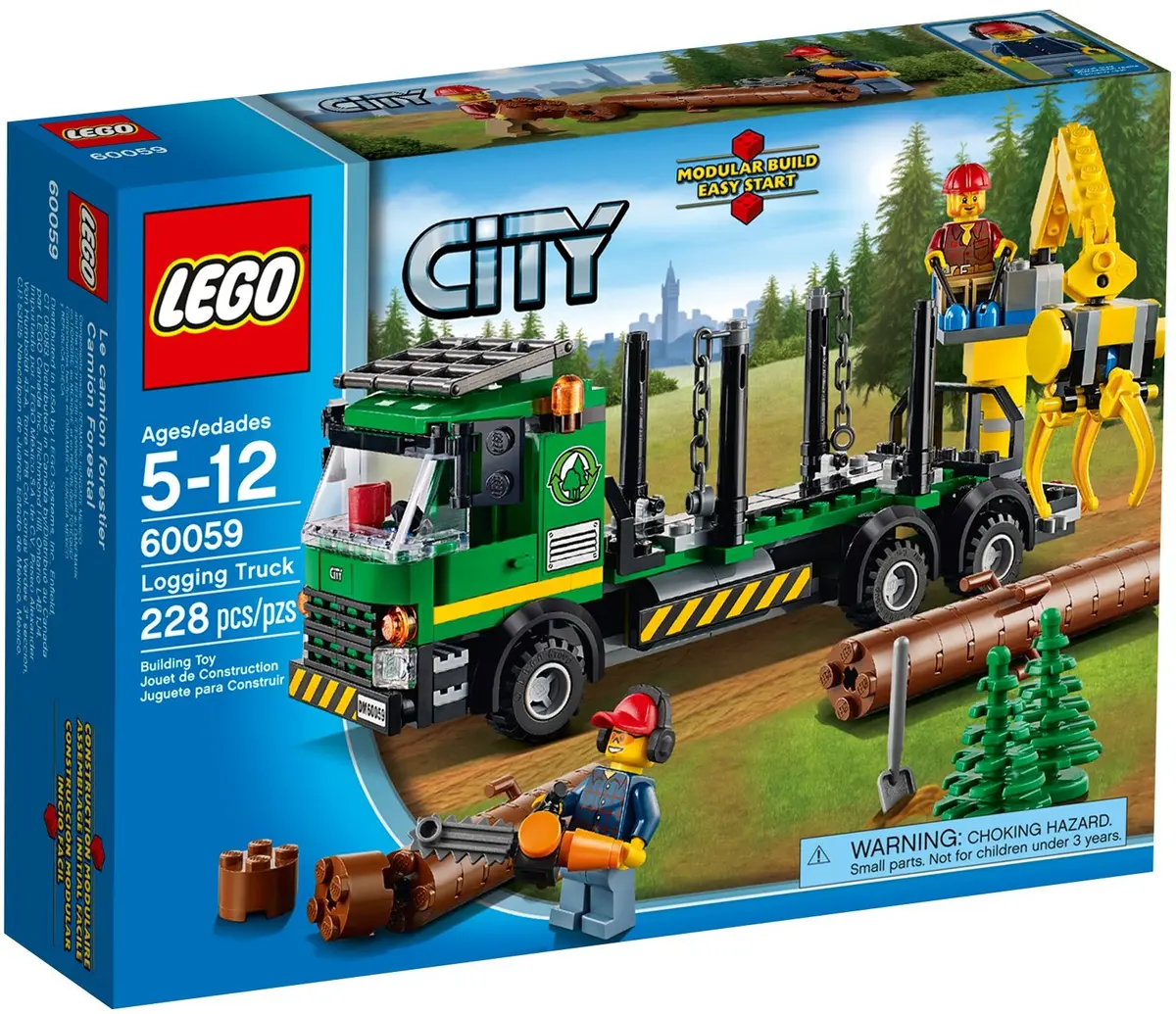 LEGO City 60059 Logging Truck set, image 2