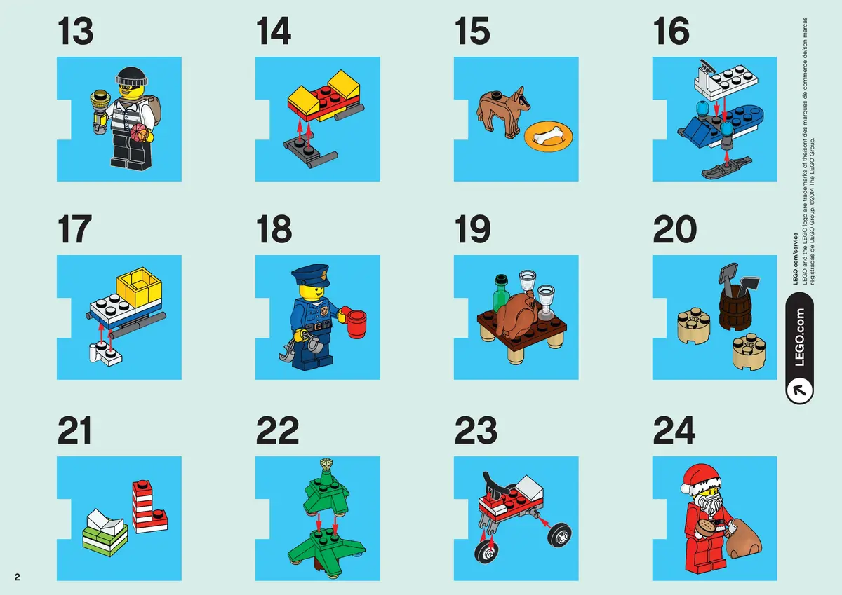 LEGO City 60063 LEGO City Advent Calendar set, image 3