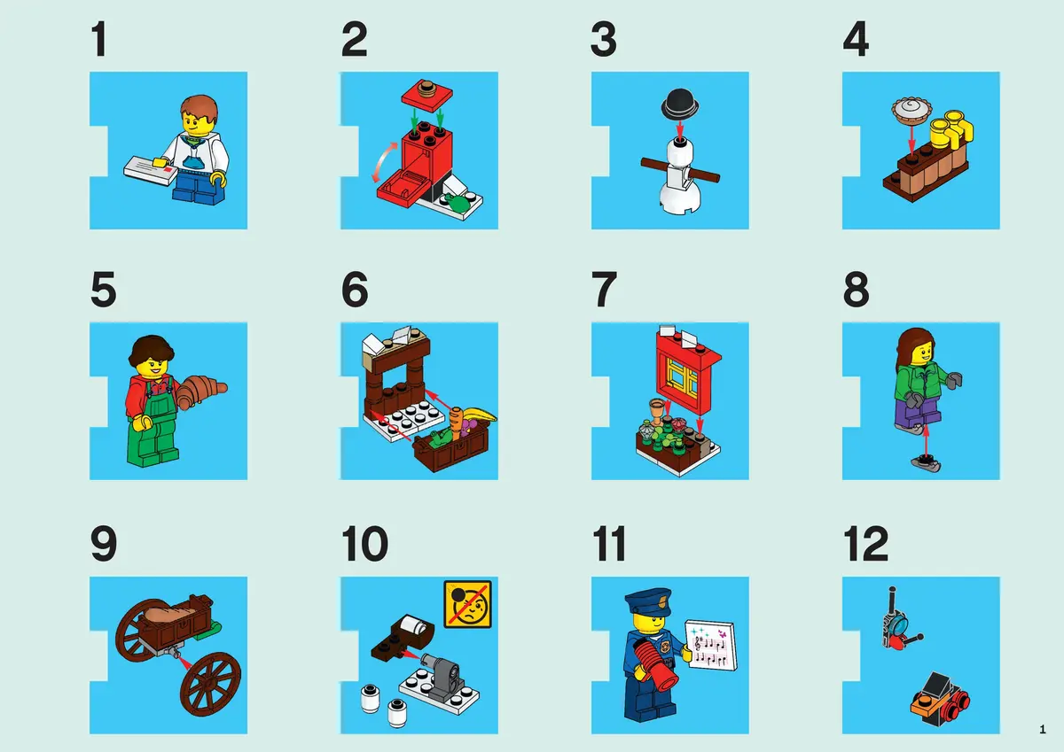 LEGO City 60063 LEGO City Advent Calendar set, image 2